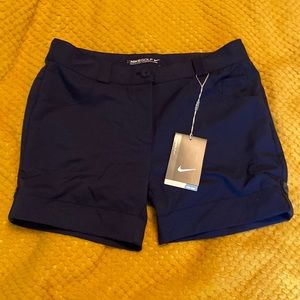 NWT Nike Golf Girls Large Dri-Fit Stay Cool Navy Blue Shorts